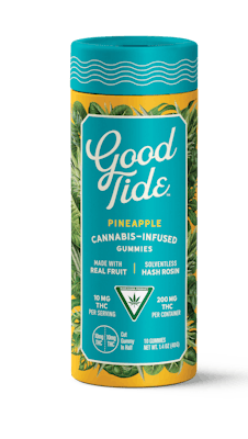 Product: Good Tide | Pineapple Hash Rosin Gummies | 200mg