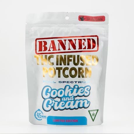 Banned Edible Co. BANNED EDIBLE CO. | POTCORN - COOKIES & CREAM | 200MG — EDIBLES