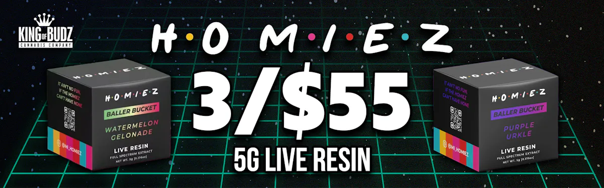 Homiez - 5g Live Resin - 3 for 55$