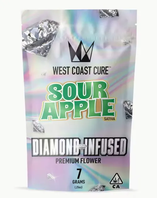 West Coast Cure WCC Infused Flower Sour Apple — Los Angeles weed at LAXCC