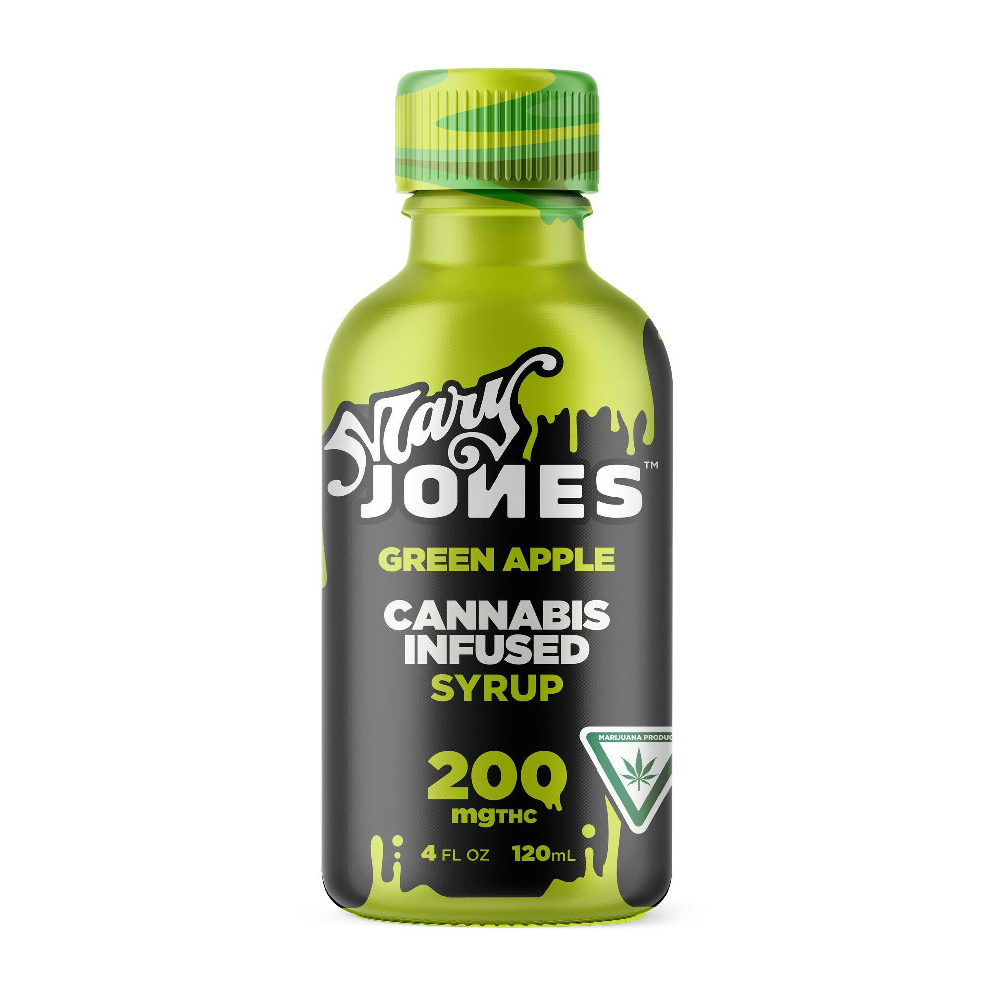 Product: Mary Jones | Green Apple | Infused Liquid Syrup | 200mg | Hybrid