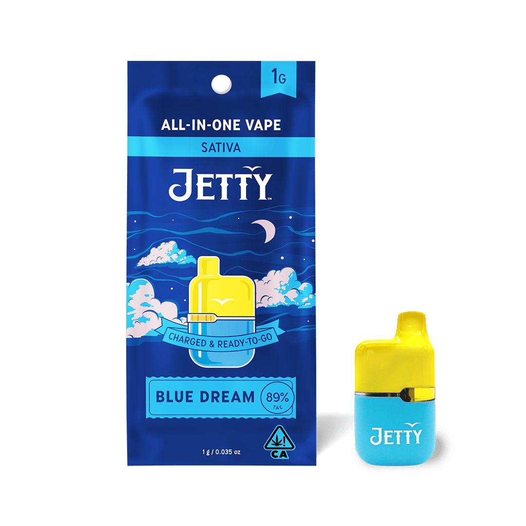 Jetty Extracts Mini Tank AIO High THC Blue Dream - Sativa