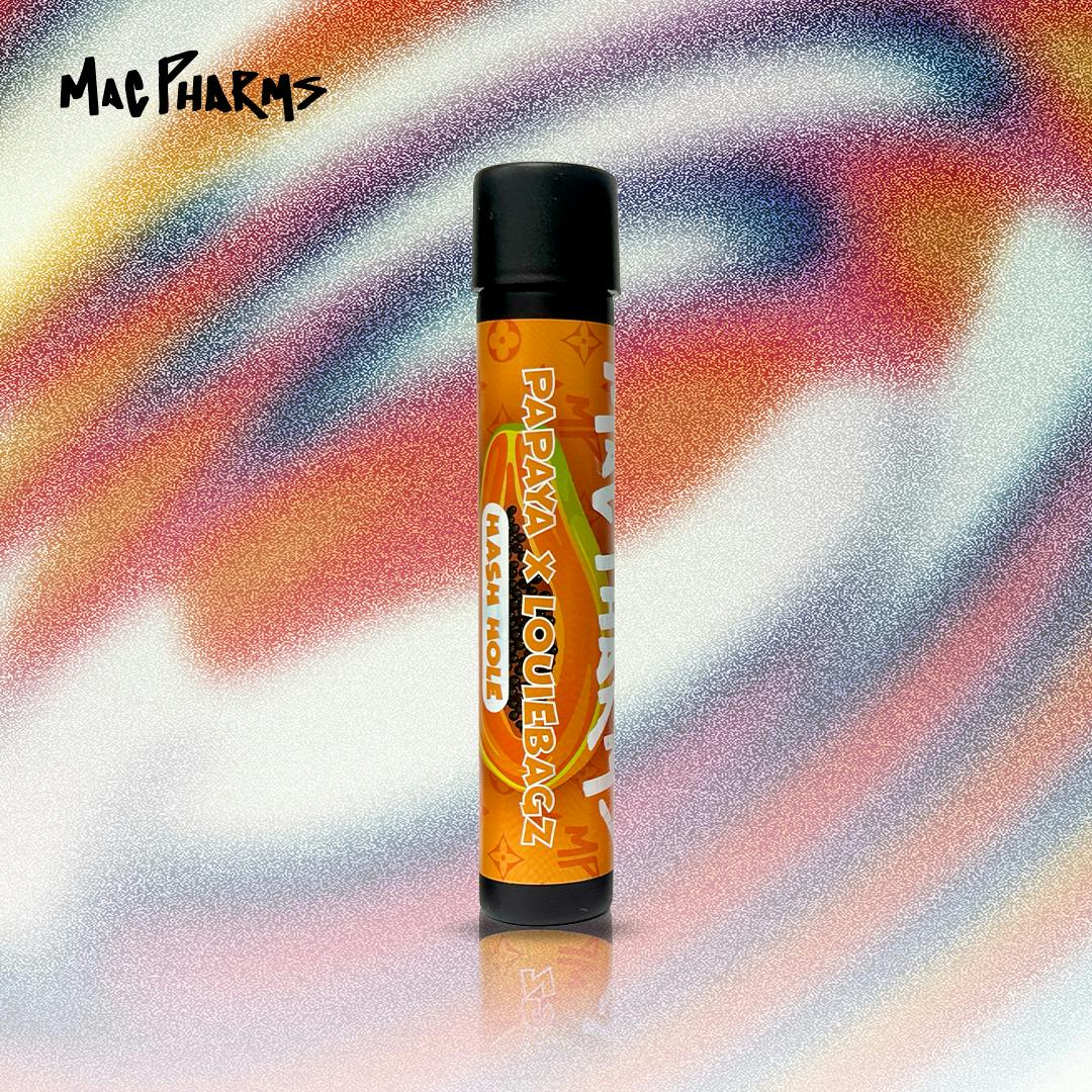Mac Pharms | Hash Hole Pre-Roll - 1g - Papaya x Louiebagz