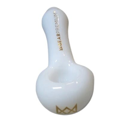 Gear Premium 3.75" White Hand Pipe W / Ash Catcher Mouthpiece