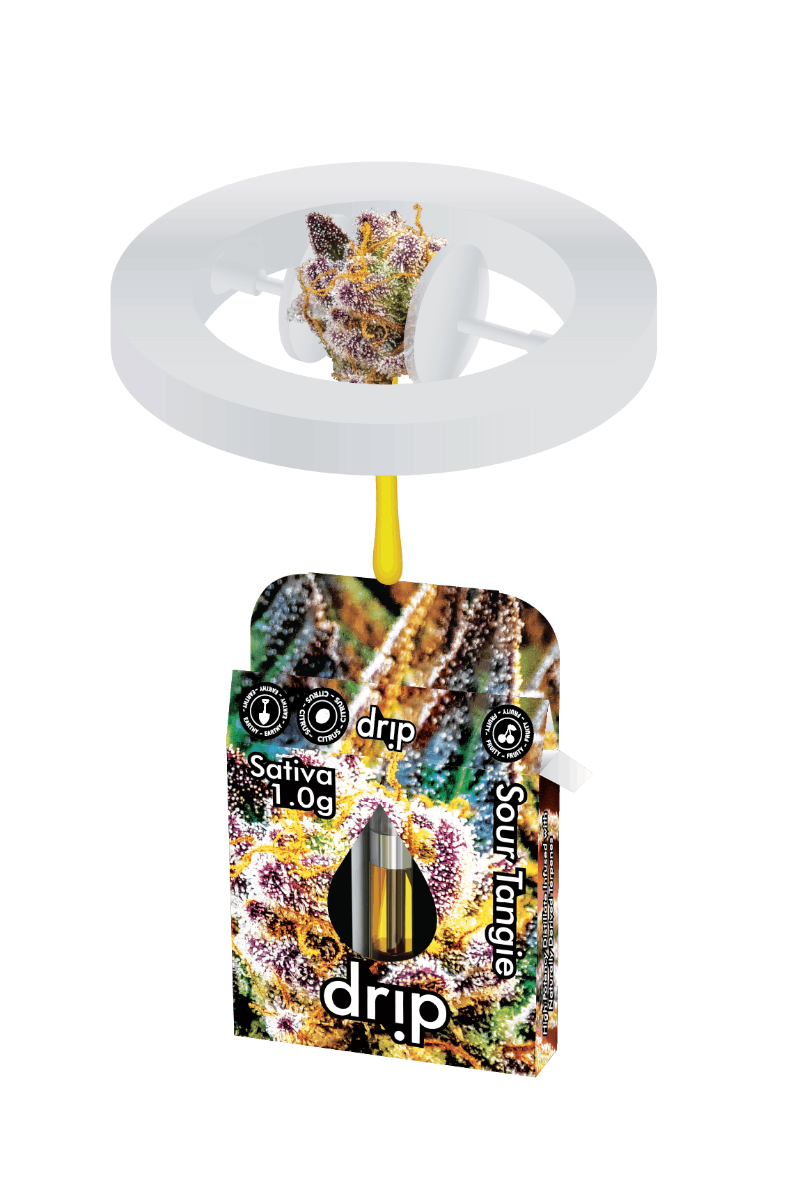 Product: Drip | Sour Tangie | Vape Cart | 1g | Sativa