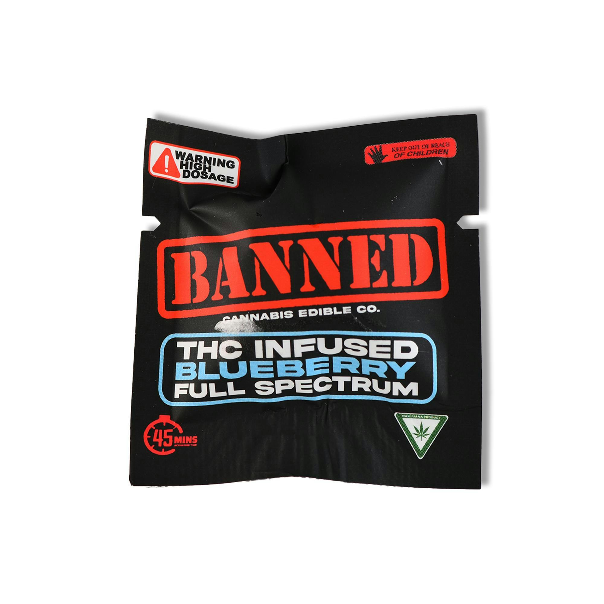 Product: BANNED EDIBLE CO. | BLUEBERRY LEMONADE - SINGLE GUMMIE  | 200MG | HYBRID