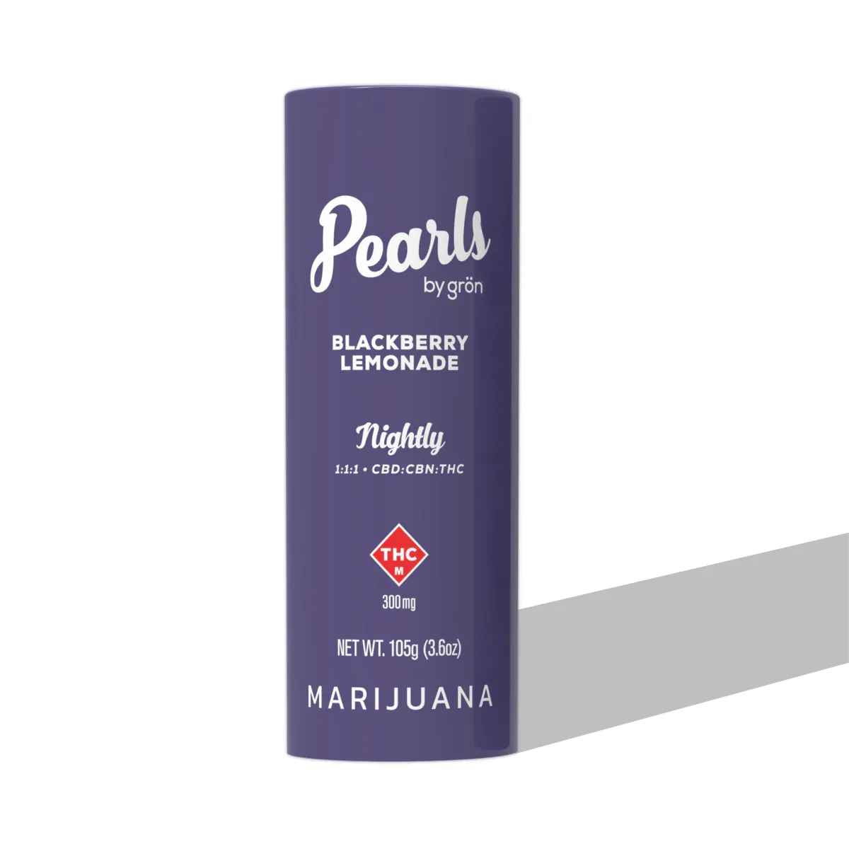 1:1:1 Blackberry Lemonade Pearls 30-Pack - CBN/CBD/THC - Nightly