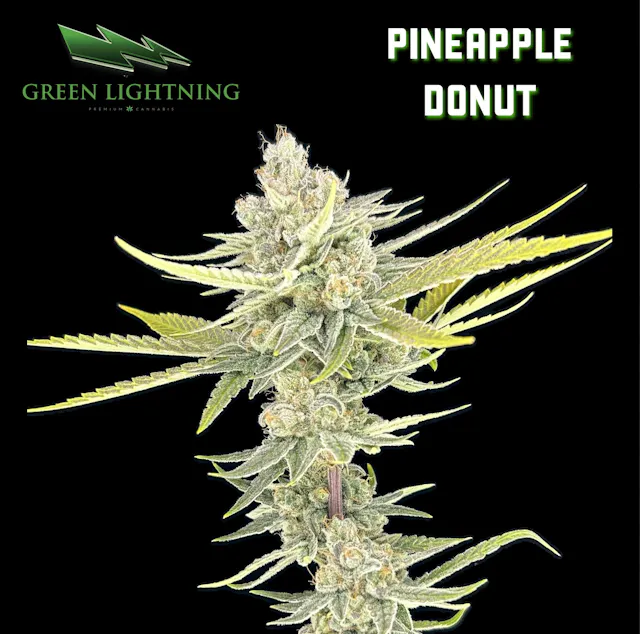 Green Lightning Bud Pineapple Donut 3.5g (sativa, flower)
