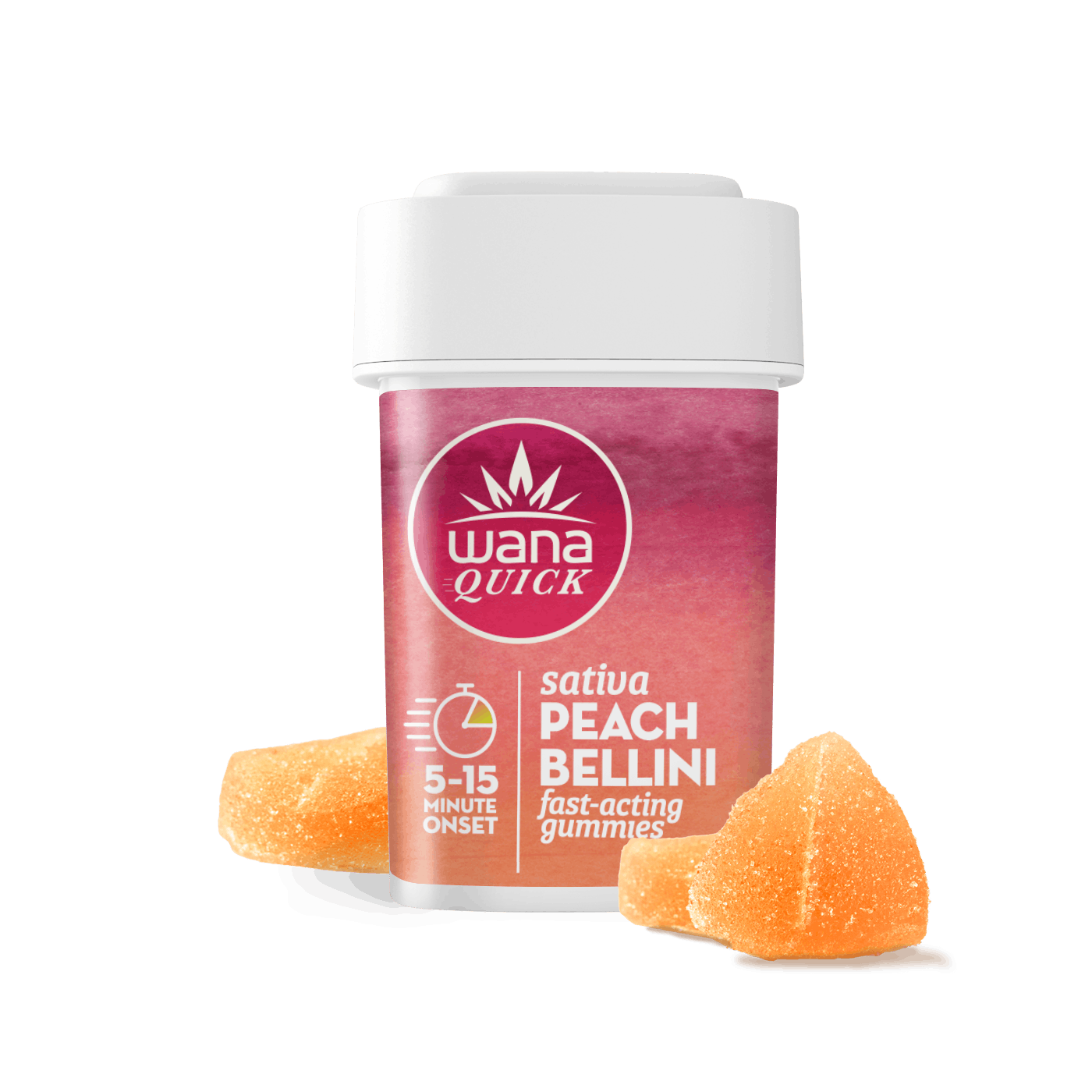 Quick Peach Bellini Sativa Gummies [10 pack] | 200mg