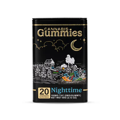 Honey Lemon Gummies Nighttime 5mgTHC2.5 CBD2.5 CBN-1