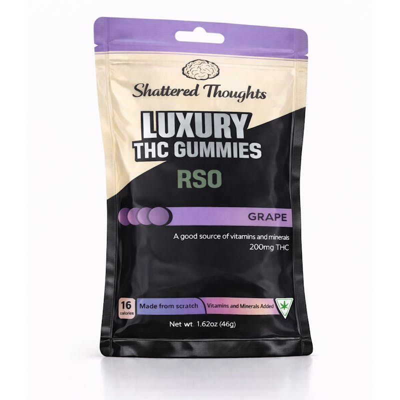 Product: Shattered Thoughts | RSO Gummies - 200mg - Grape
