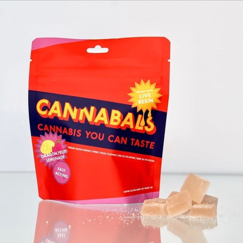 Cannabals Dragonfruit Lemonade Live Resin Gummies 100mg