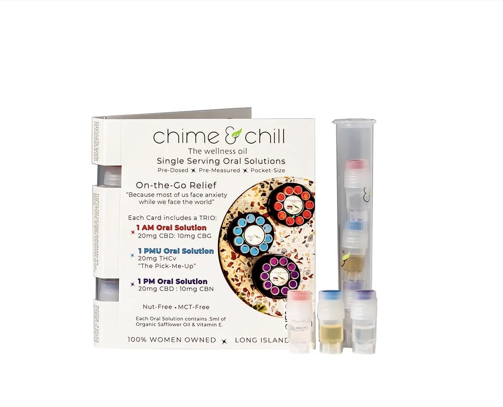 Chime & Chill | Trio Chime Card (English) | Oral Solutions