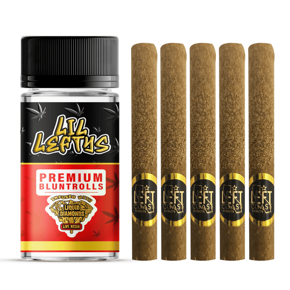 Product Left Coast - Strawberry Banana - 6.5g - Lil Lefties Mini Blunts 5 Pack