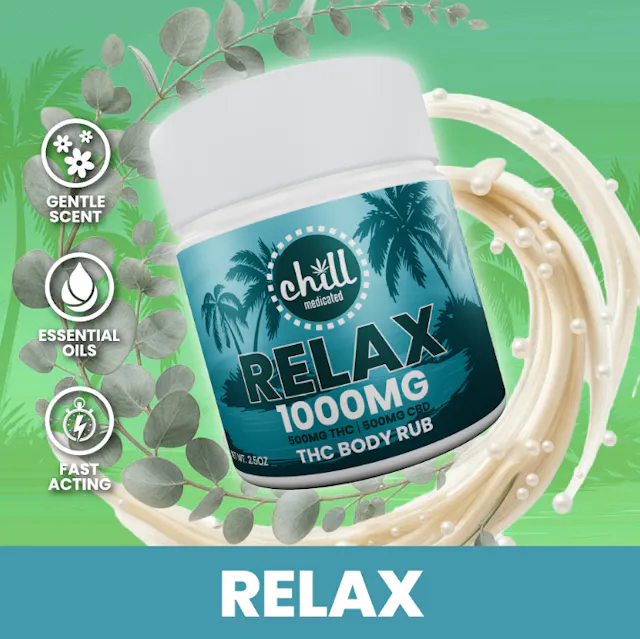 Chill Medicated Topical Lotion Relax 1000mg (hybrid, lotions, 0.28g)