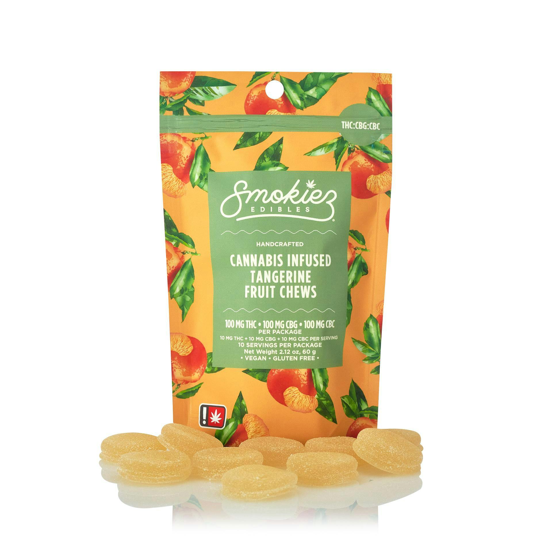 Smokiez | Tangerine THC:CBG:CBC Fruit Chew Gummies