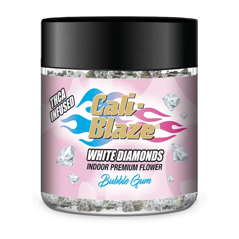 Product Cali-Blaze | Bubble Gum | White Diamond Infused Flower
