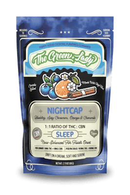 The Green Lady Happy Hour Cocktail Flavor Gummies - "Sleep" Nightcap 10pk (10mg THC, 10mg CBN ea) The Green Lady THC