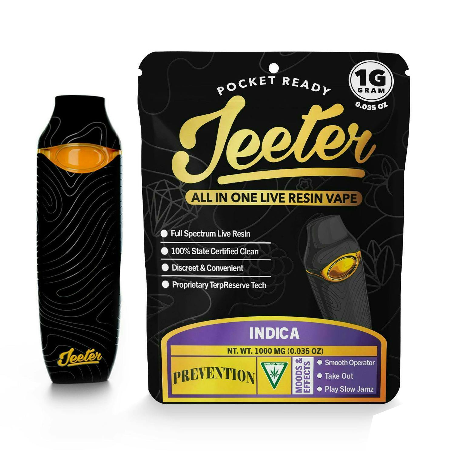 Jeeter | Live Resin Disposable Vape - 1g - Prevention