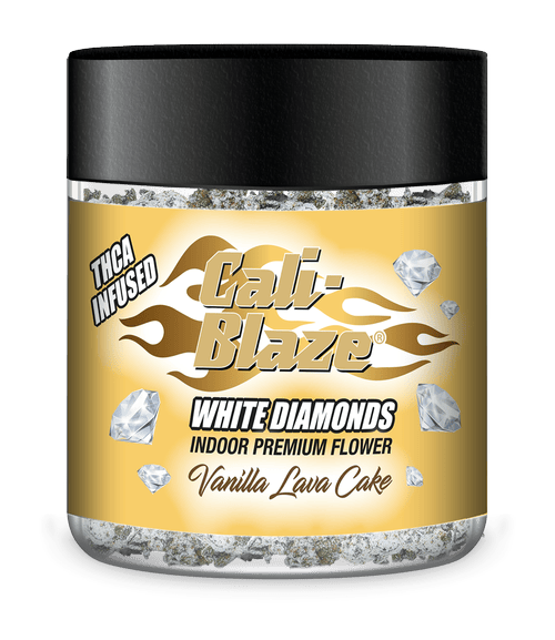 Product: Cali-Blaze | White Diamond Frosted Flower - 3.5g - Vanilla Lava Cake
