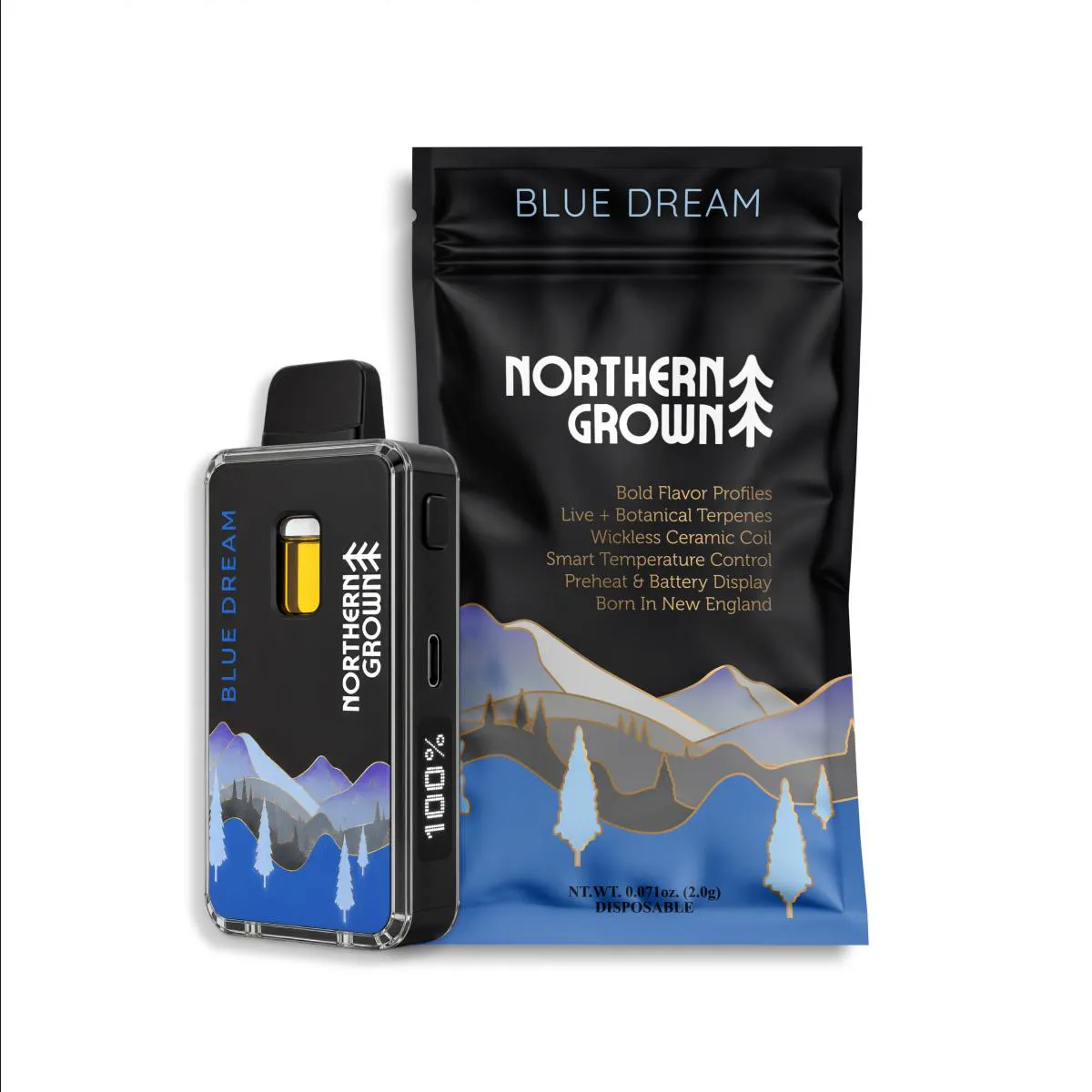 blue box vape Northern Grown Juice Dream 2g Disposable 2g Vaporizers Volume:10ml NEWBUNDLE Vuse Go Reload 1000