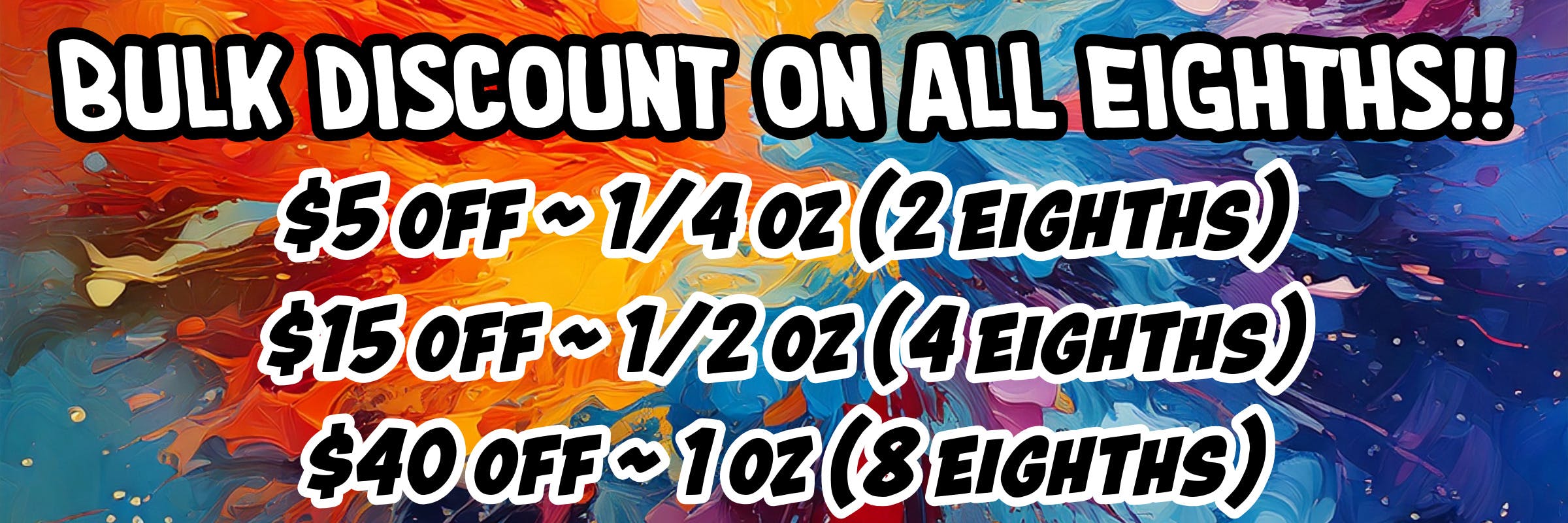 Bulk deals on all 1/8ths at GRM!