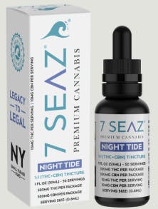 Product Tincture | Night Tide Tincture 30mL | 1:1 THC:CBN | 7 Seaz