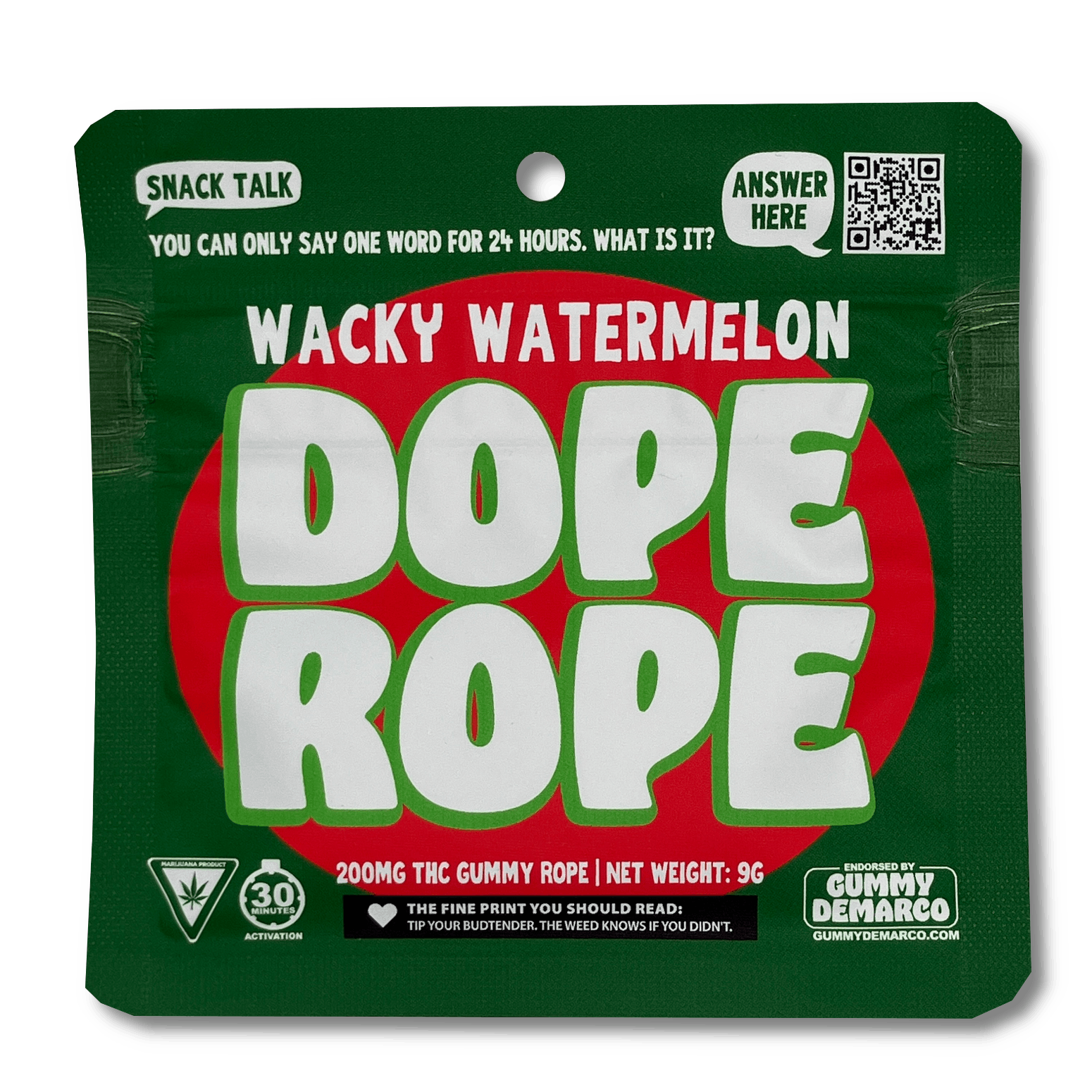 Product: Dope Rope | Gummy Rope - 200mg - Wacky Watermelon