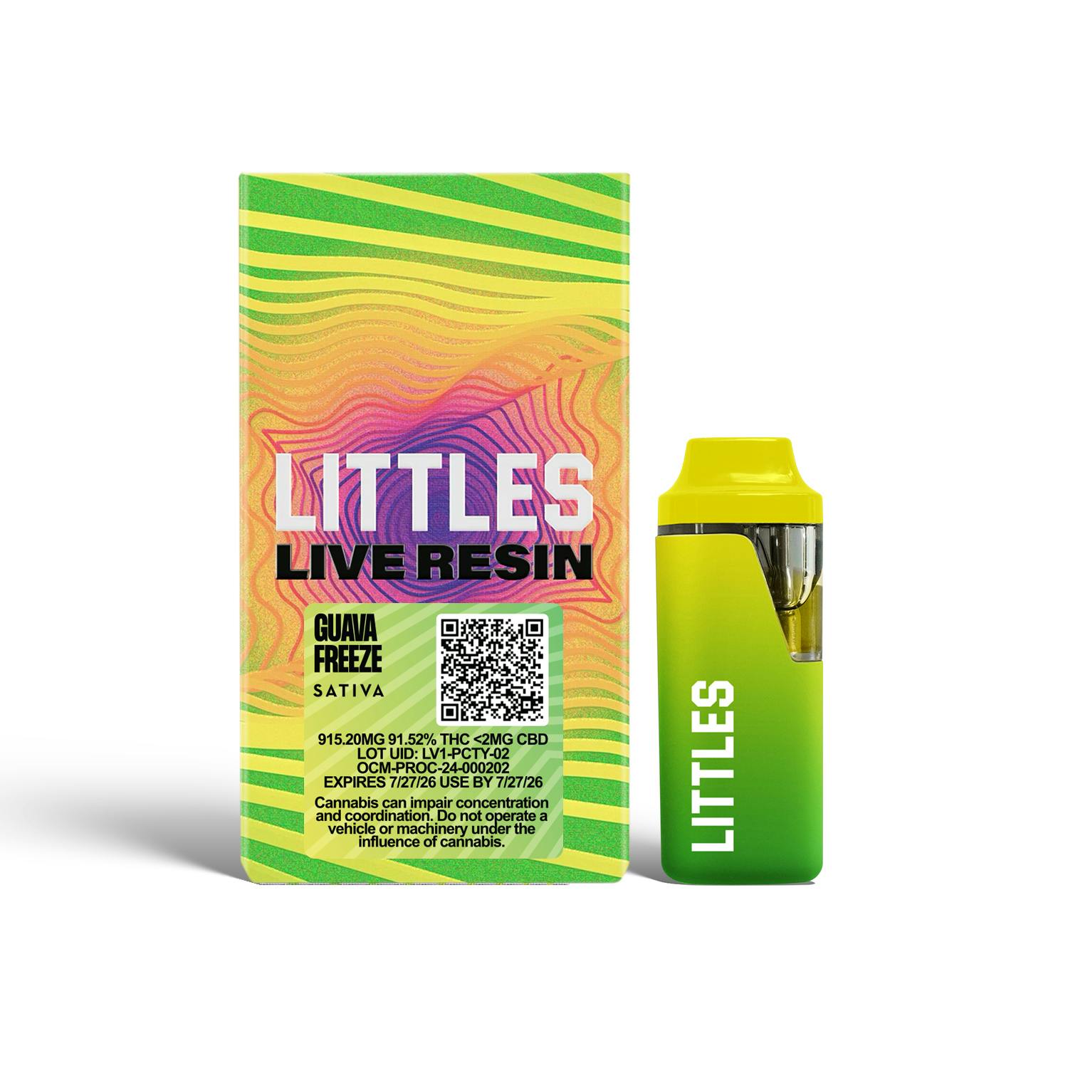 Littles | Guava Freeze | Live Resin AIO | 1g