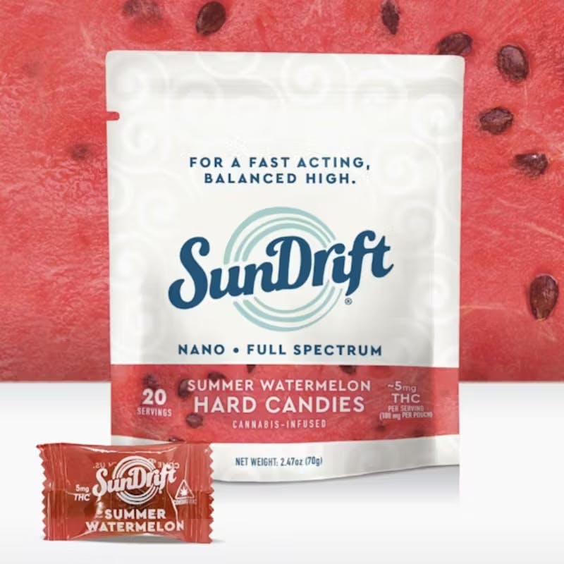 SunDrift | Summer Watermelon | Hard Candy | 100mg | 20ct