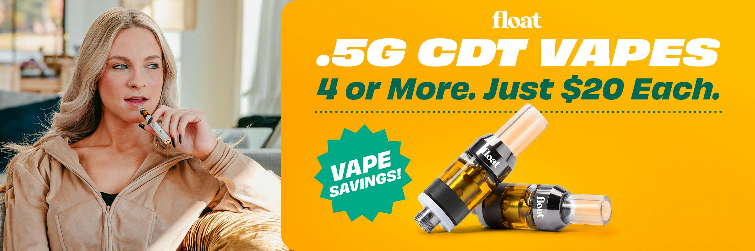 4+ CDT Vape Carts just $20 Each