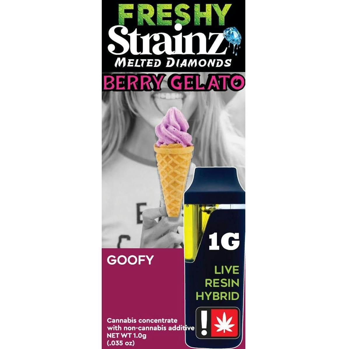 Photo of STRAINZ Berry Gelato Live Resin Disposable (Freshy)