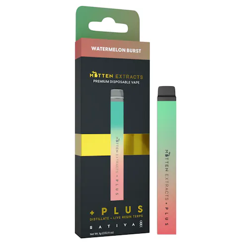 Mitten Extracts Watermelon Burst Disposable Vape Rec-1