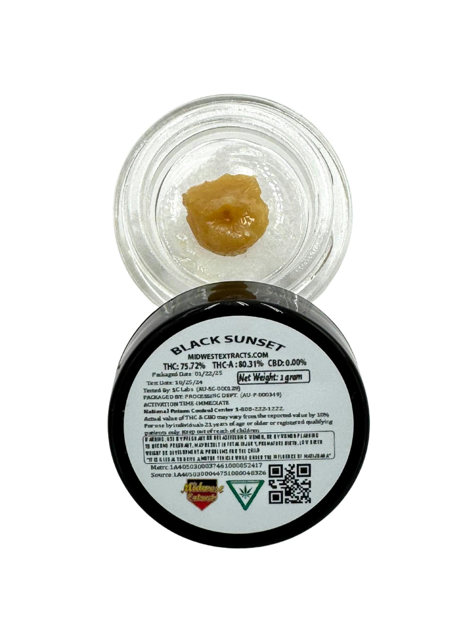 Midwest Extracts Black Sunset | 1g Live Resin — CONCENTRATES