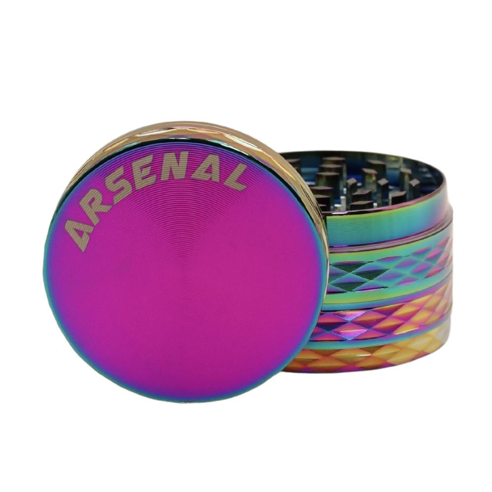 Arsenal - grinder - 52mm - 4pc - rainbow wave