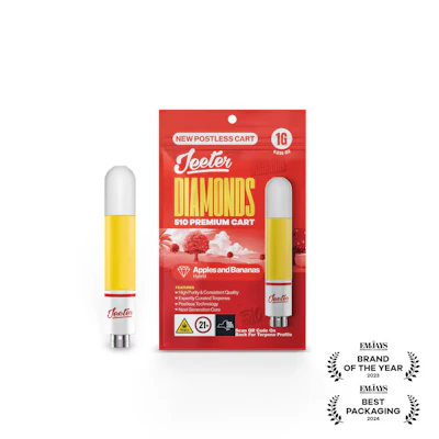 Jeeter - 1g Liquid Diamond Cart - Apples & Bananas - CARTRIDGES by Jeeter at King of Budz