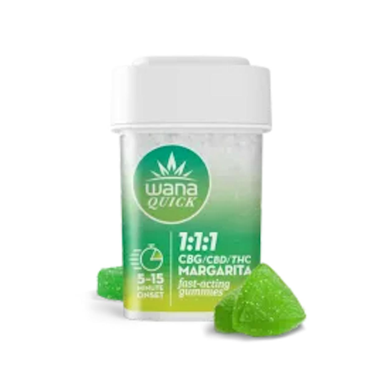 Photo of Wana 1:1:1 Margarita Fast Acting Gummies 100mg 20pk (THC:CBD:CBG)
