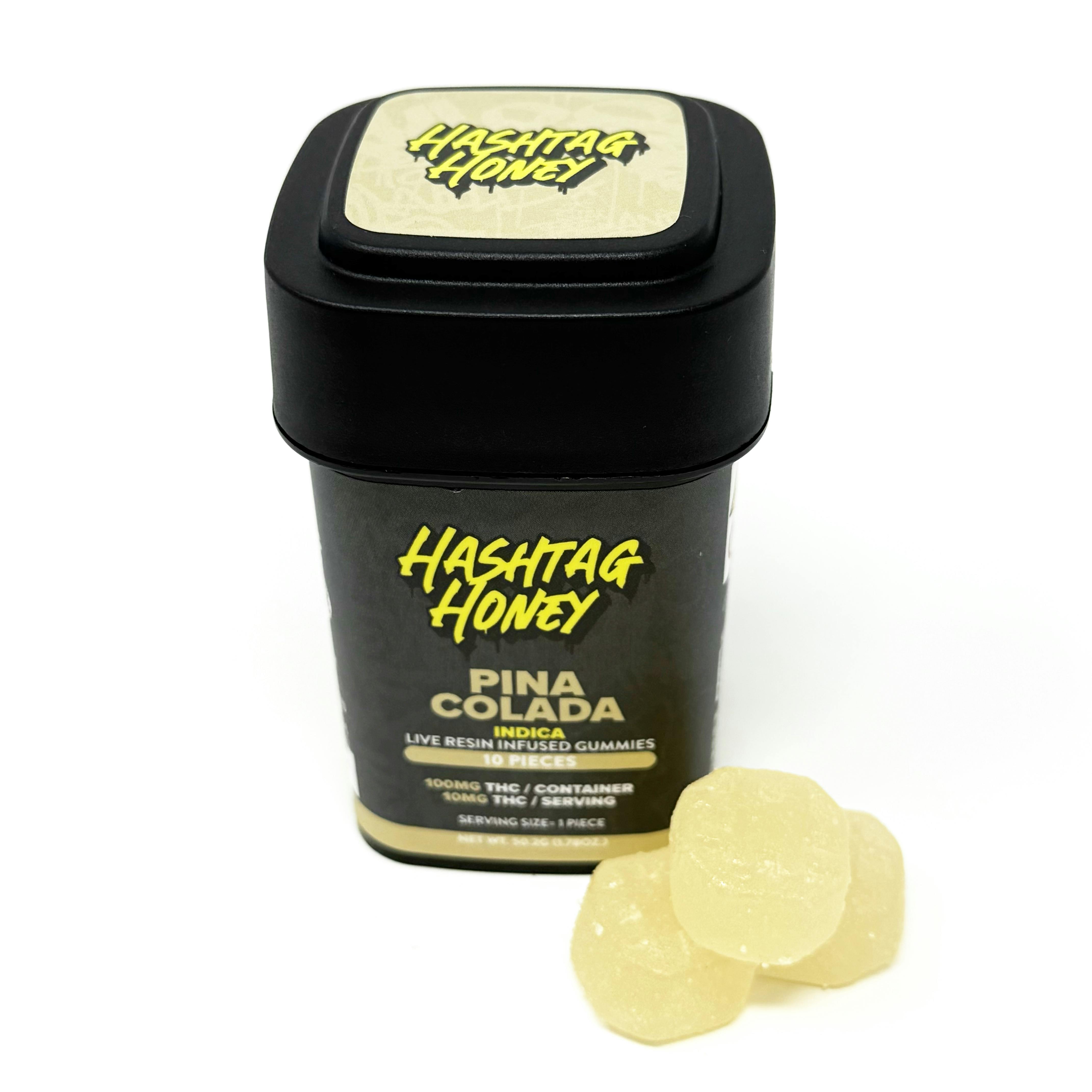 Hashtag Honey | Pina Colada | Live Resin | 100mg | 10ct