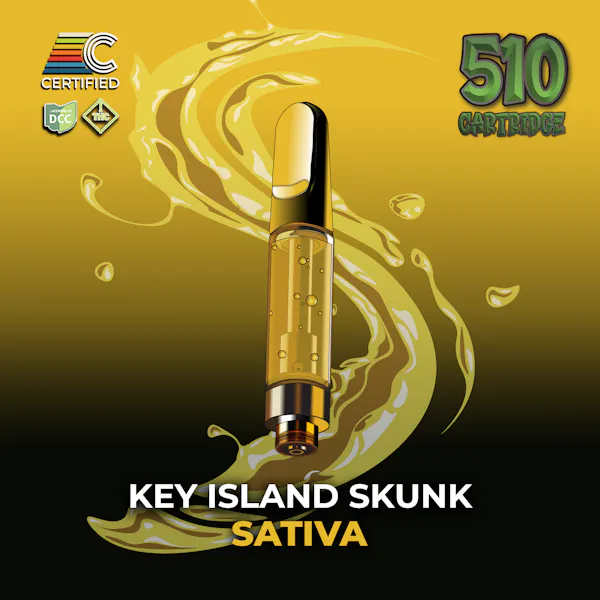 Key Island Skunk | 1g Distillate Catrtridge 1g Vaporizers