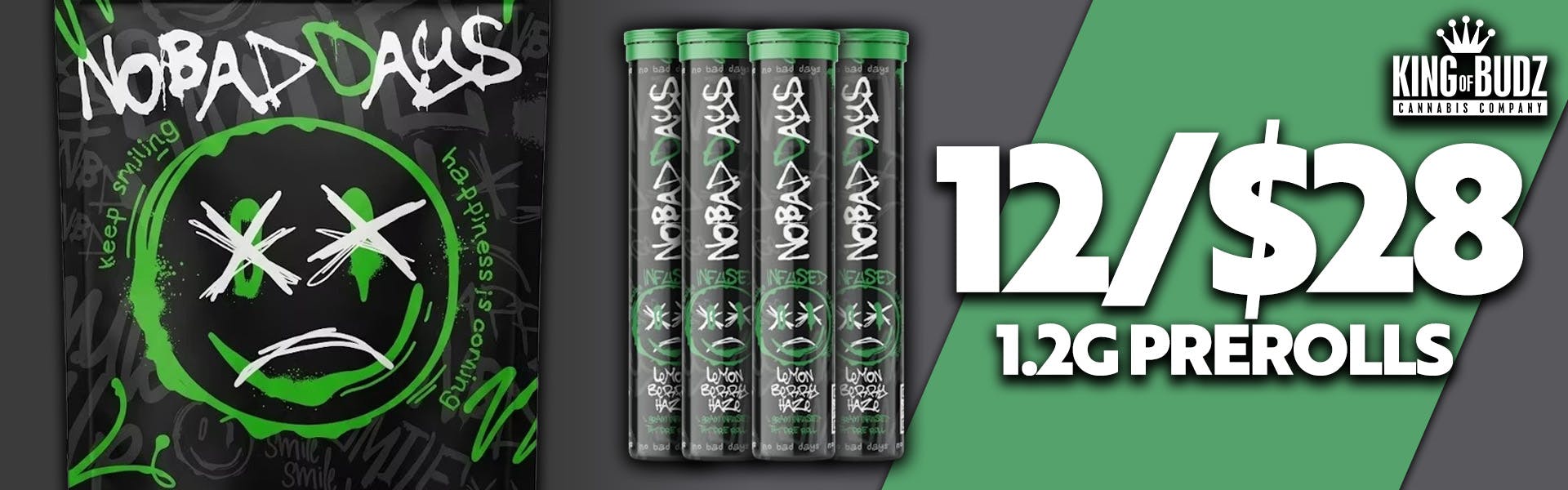 TAYLOR - NO BAD DAYS  1.2G PREROLL 4/$11