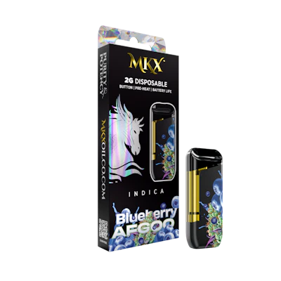 2g MKX Disposable - Blueberry Afgoo 2g Disposable - Indica