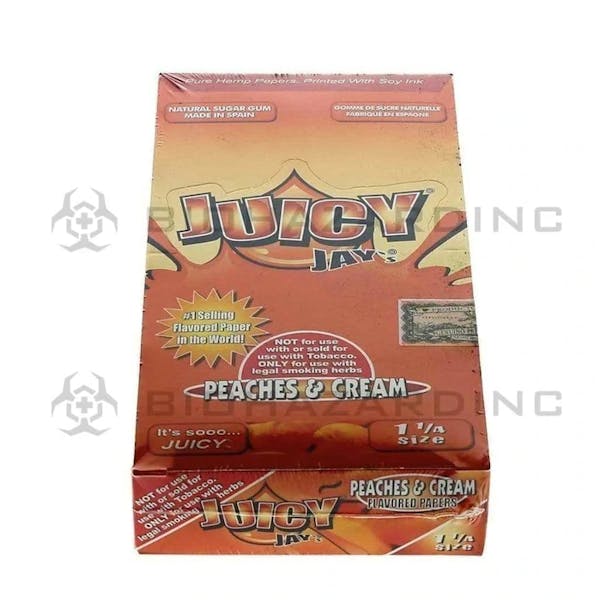 Juicy Jay's - Peaches & Cream - 1 ¼" Rolling Papers