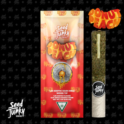 Seed Junky - 1.5g Hash Hole - Donut Peach - PRE_ROLLS by Seed Junky at King of Budz