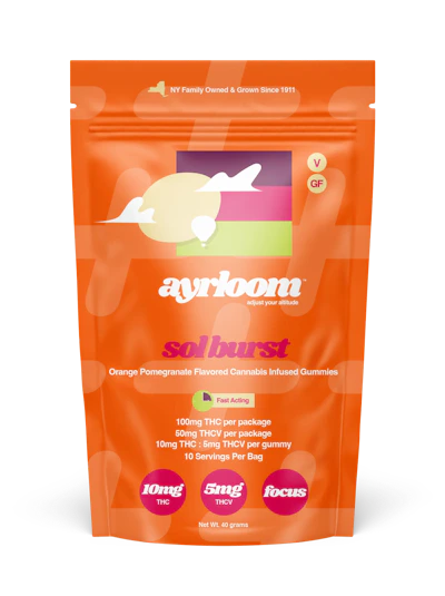 Ayrloom - 100mg Gummies 2:1 THC/THCV - Sol Burst