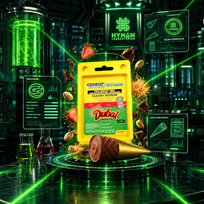Covert Cups x HYMAN - 200mg Hash Rosin Cones - Strawberry Dubai - EDIBLES by Covert Cups at King of Budz