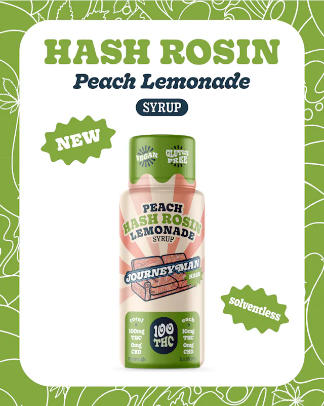 Journeyman Hash Rosin Syrup Peach Lemonade 2oz/100mg (drinks, 1g)