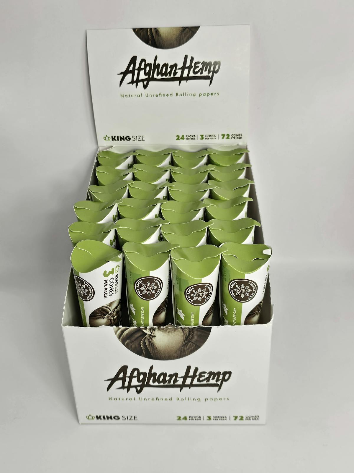 Photo of King Size Afghan Hemp Cones 3PK