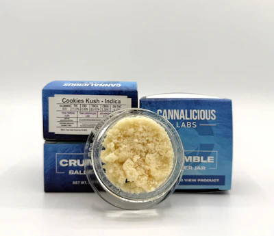 Cannalicious - 7g Crumble Baller Jar - Cookies Kush