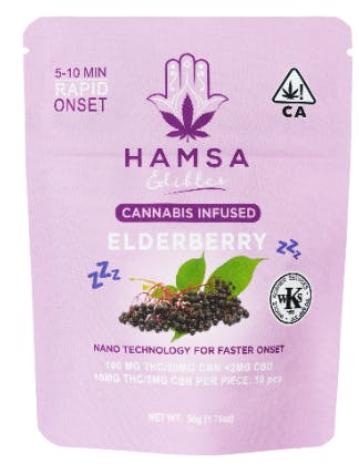 Hamsa Fast Acting Elderberry Sleep Edibles