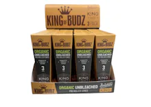King Of Budz - 3pk Cones - King Size Unbleached